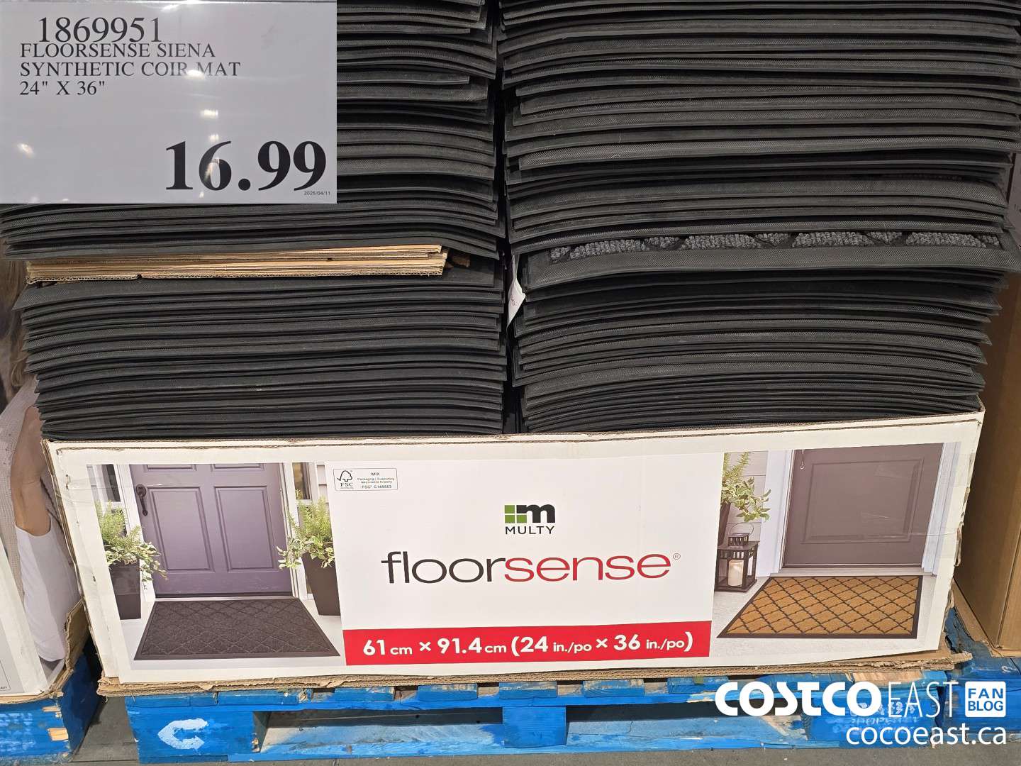1869951 FLOORSENSE SIENA SYNTHETIC COIR MAT 24