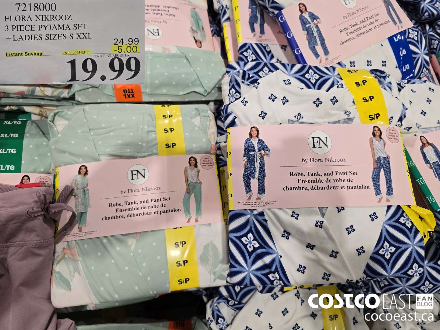 7218000 FLORA NIKROOZ 3 PIECE PYJAMA SET +LADIES SIZES S-XXL ($5.00 INSTANT SAVINGS EXPIRES ON 2025-05-11) $19.99