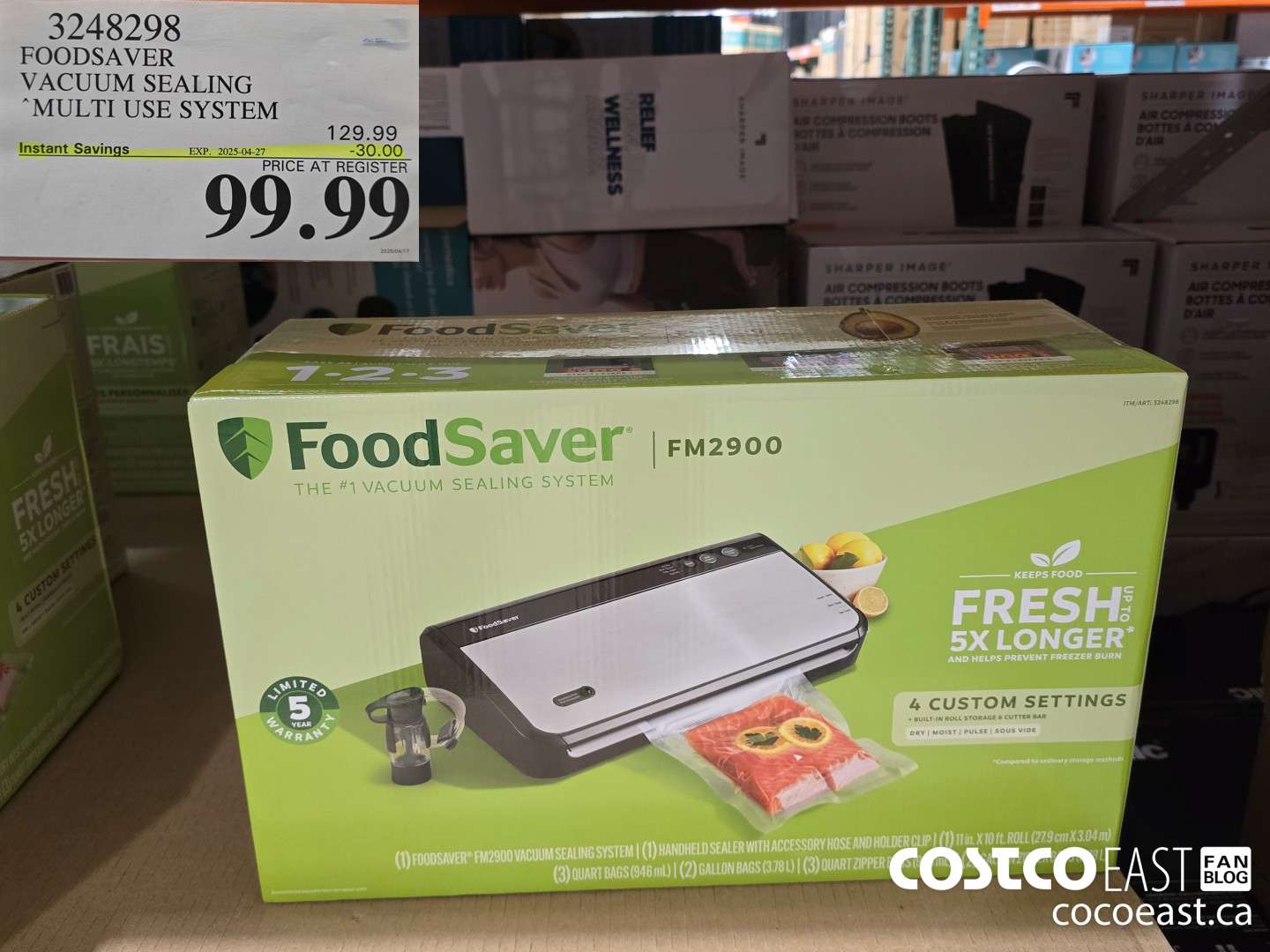3248298 FOODSAVER VACUUM SEALING MULTI USE SYSTEM ($30.00 INSTANT SAVINGS EXPIRES ON 2025-04-27) $99.99