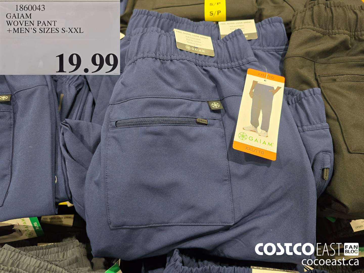 1860043 GAIAM WOVEN PANT +MEN'S SIZES S-XXL $19.99