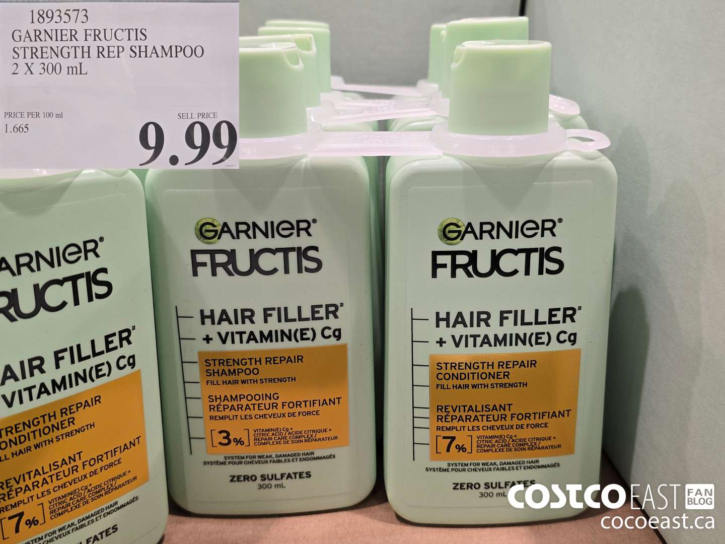 1893573 GARNIER FRUCTIS STRENGTH REP SHAMPOO 2 X 300 mL $9.99