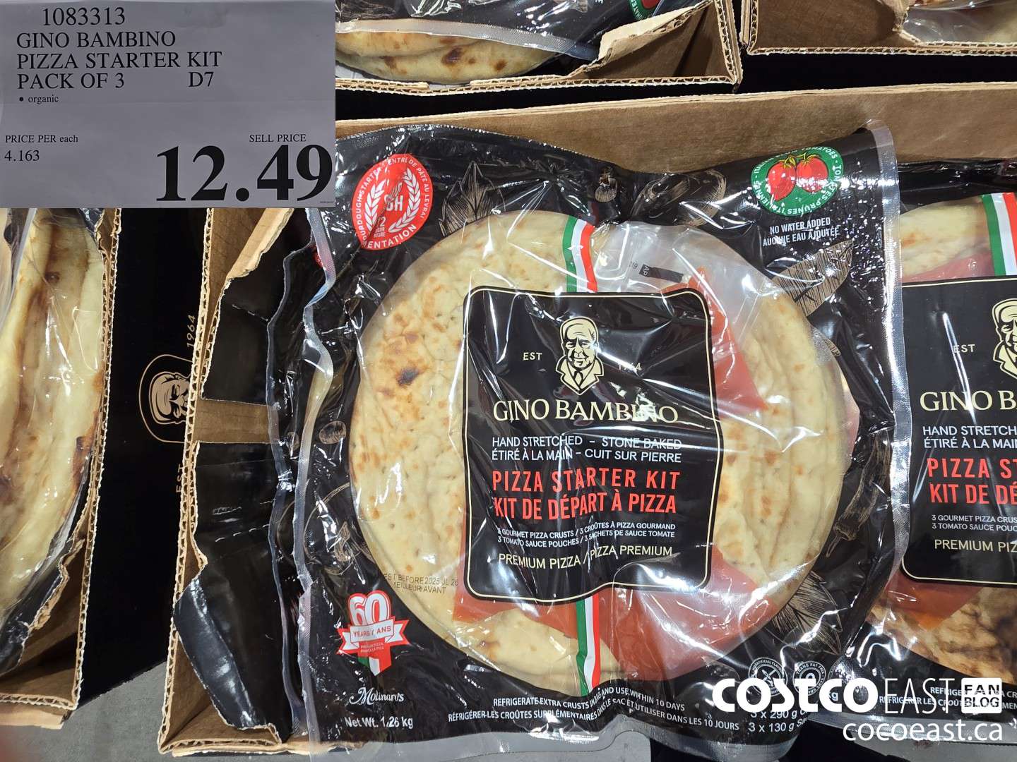 1083313 GINO BAMBINO PIZZA STARTER KIT PACK OF 3 $12.49