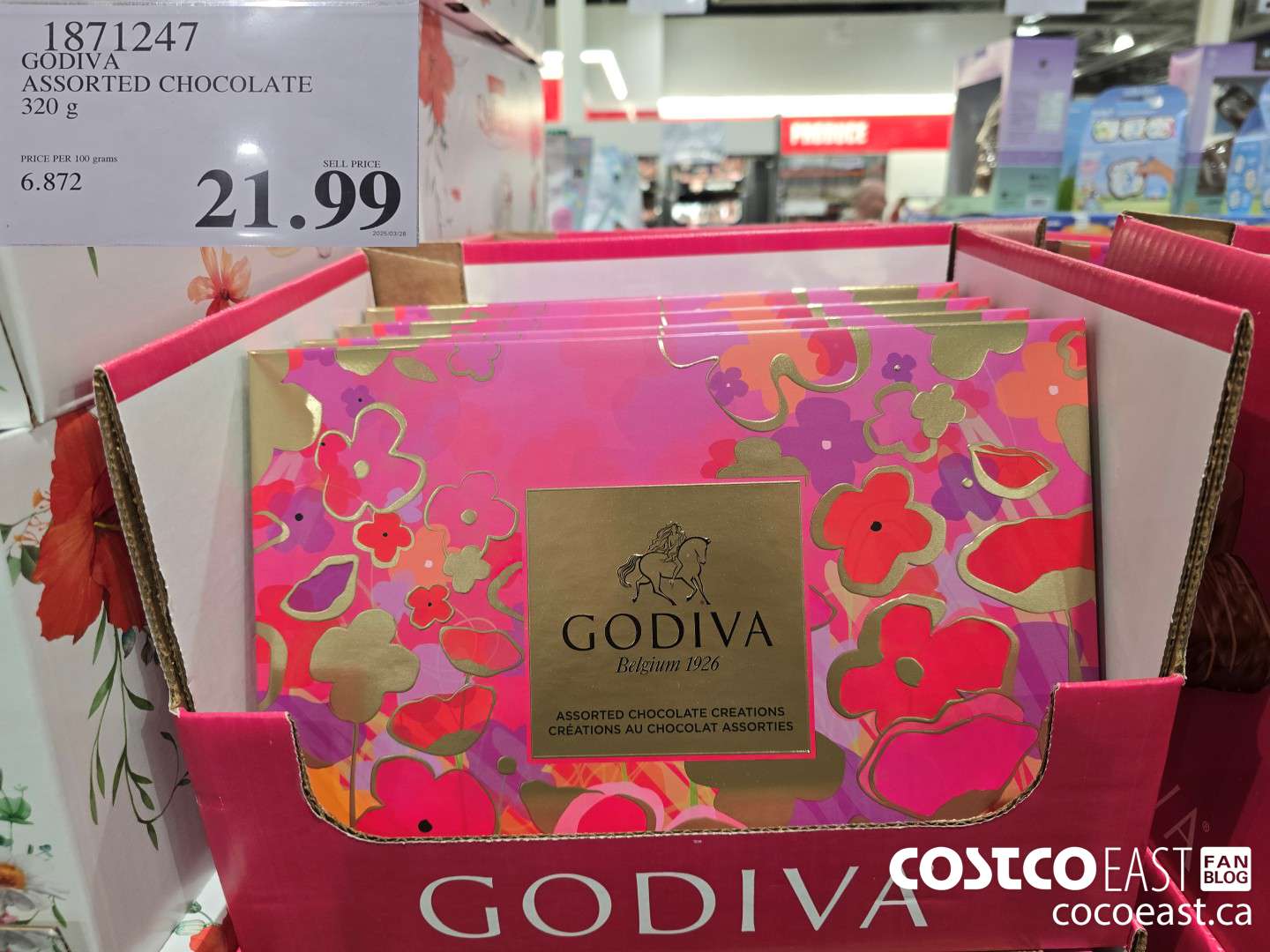 1871247 GODIVA ASSORTED CHOCOLATE 320 g $21.99