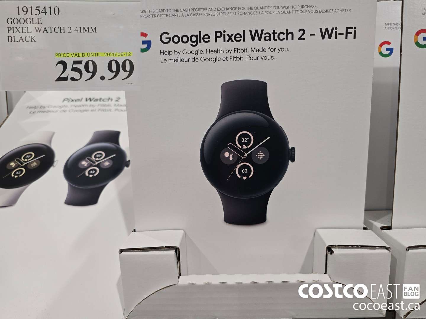 1915410 GOOGLE PIXEL WATCH 2 41MM BLACK $259.99