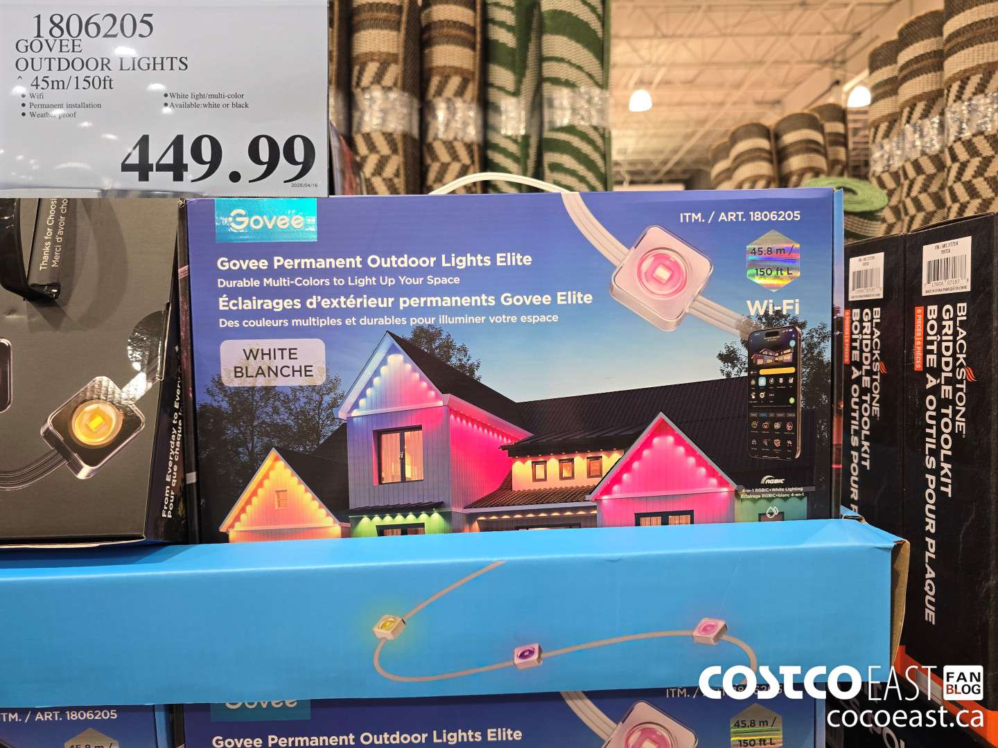 1806205 GOVEE OUTDOOR LIGHTS 45m/150ft $449.99