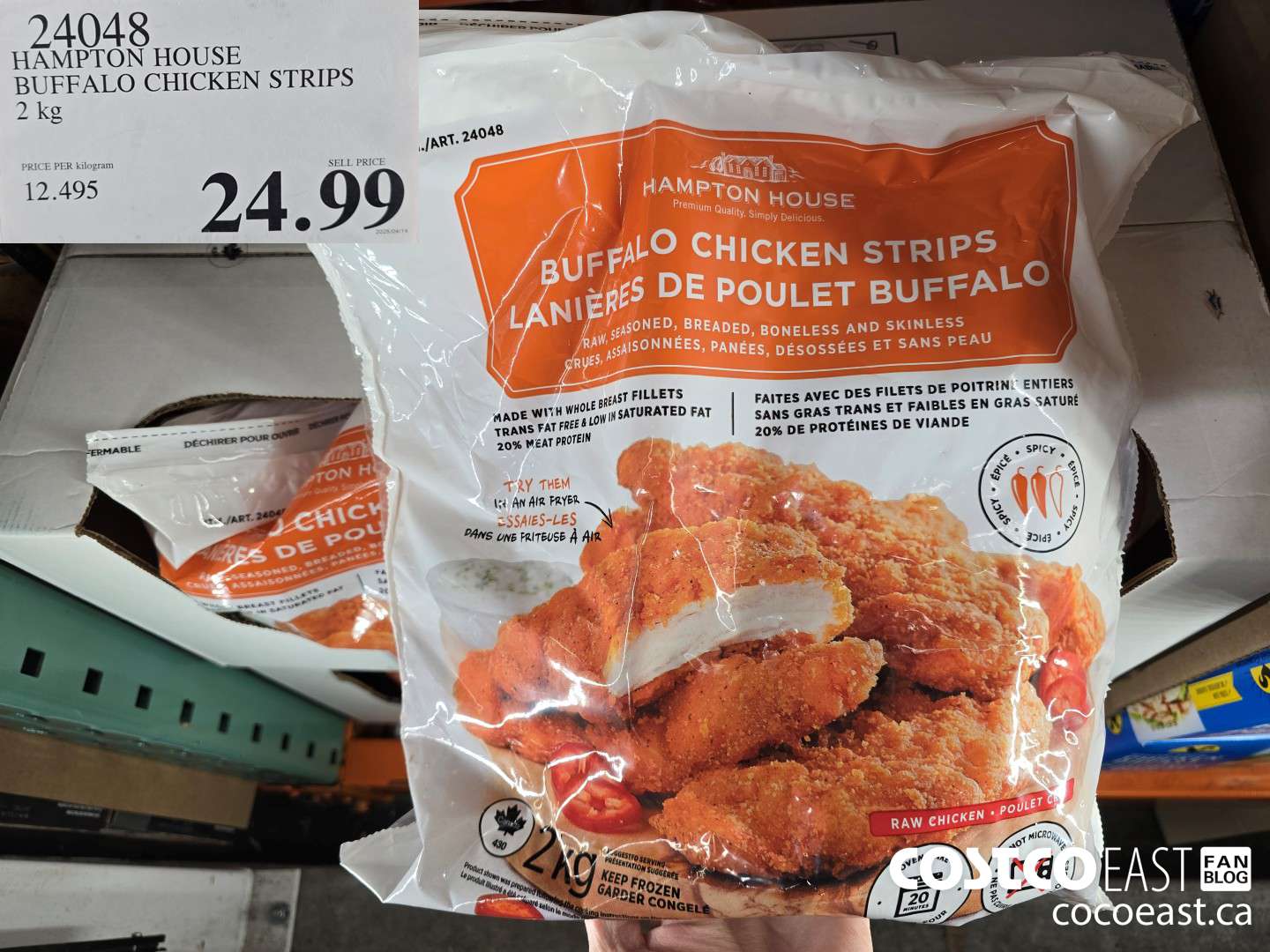 24048 HAMPTON HOUSE BUFFALO CHICKEN STRIPS 2 KG $24.99