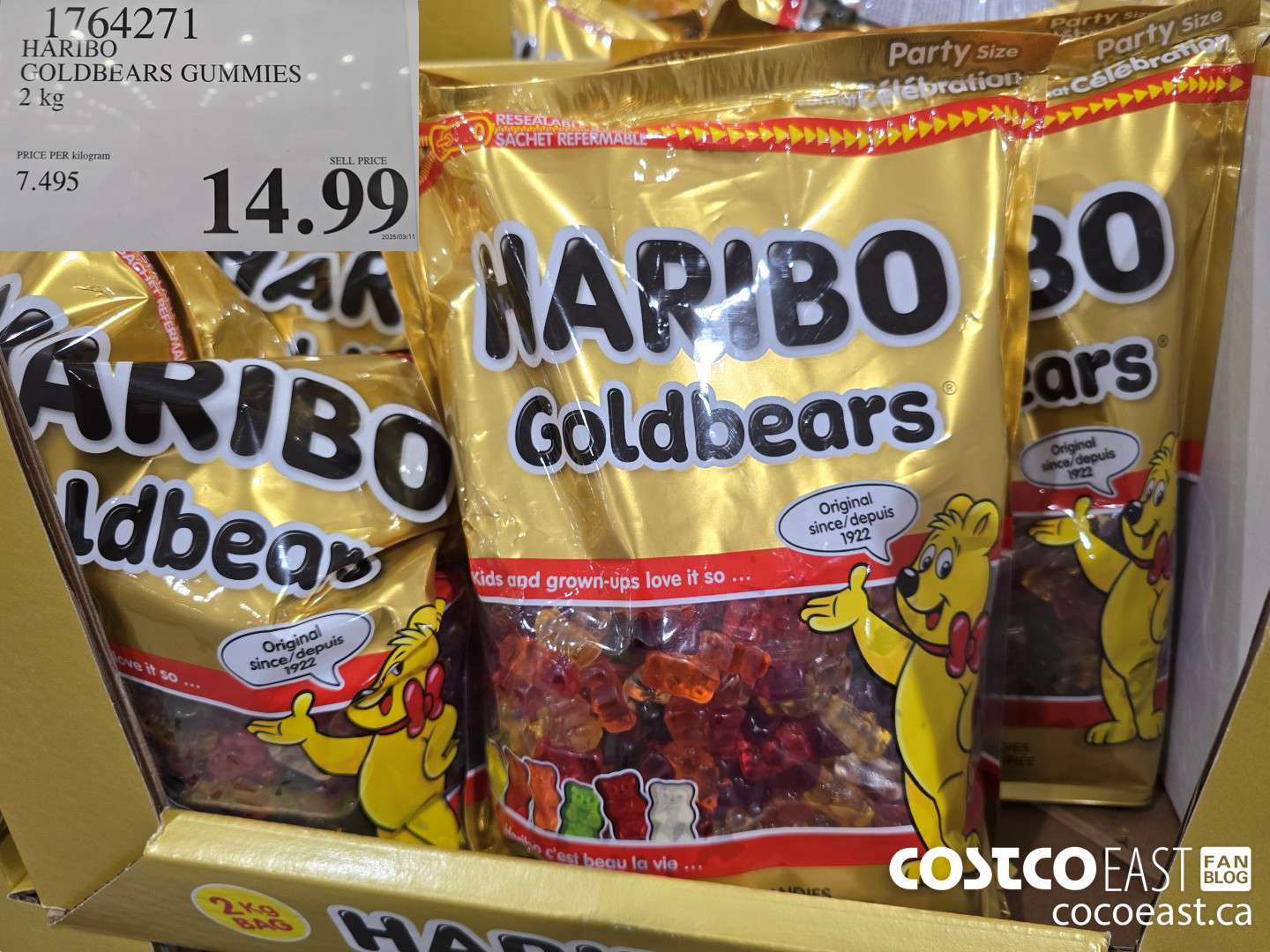 1764271 HARIBO GOLDBEARS GUMMIES 2 kg $14.99