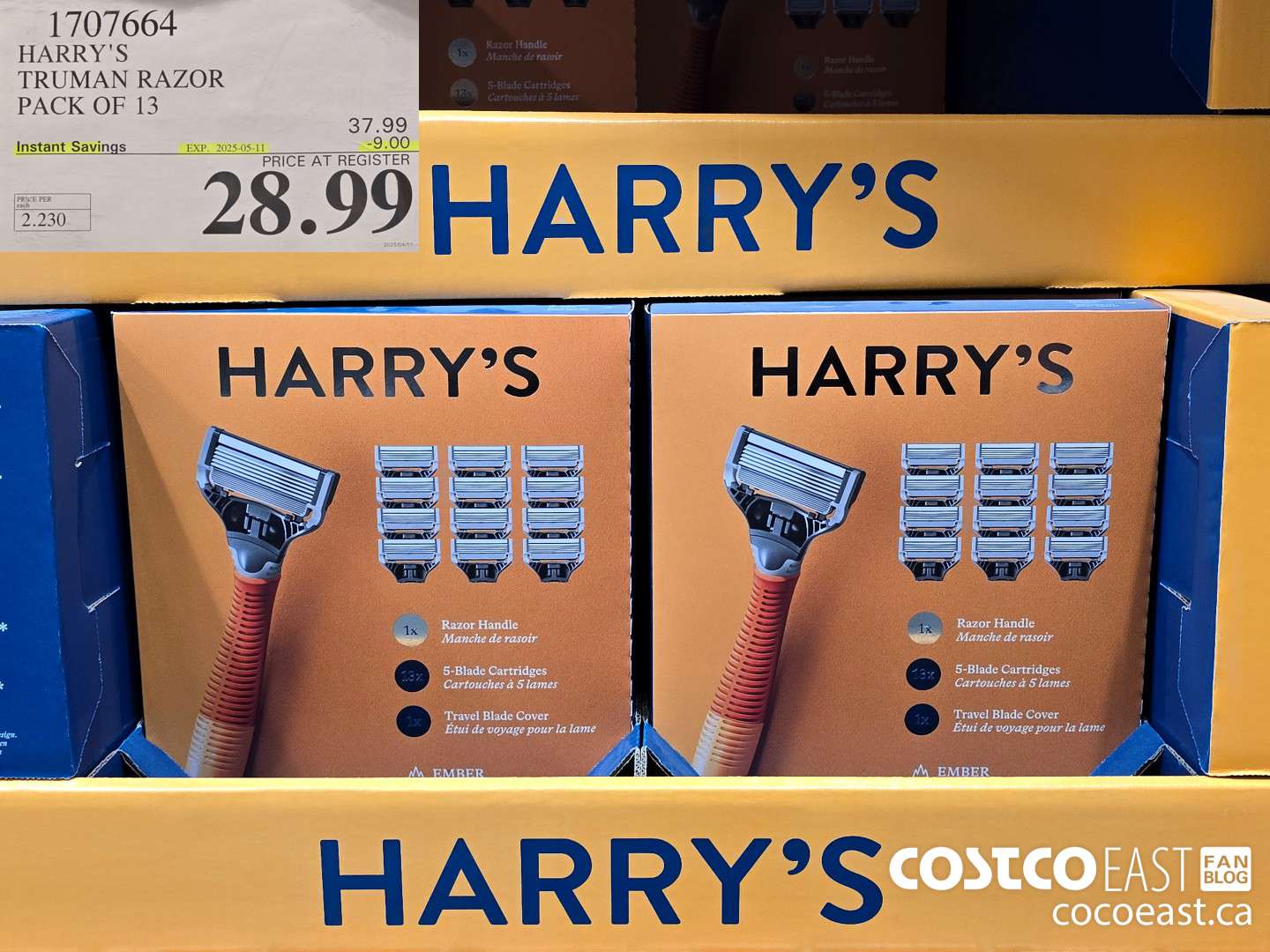 1707664 HARRY'S TRUMAN RAZOR PACK OF 13 ($9.00 INSTANT SAVINGS EXPIRES ON 2025-05-11) $28.99