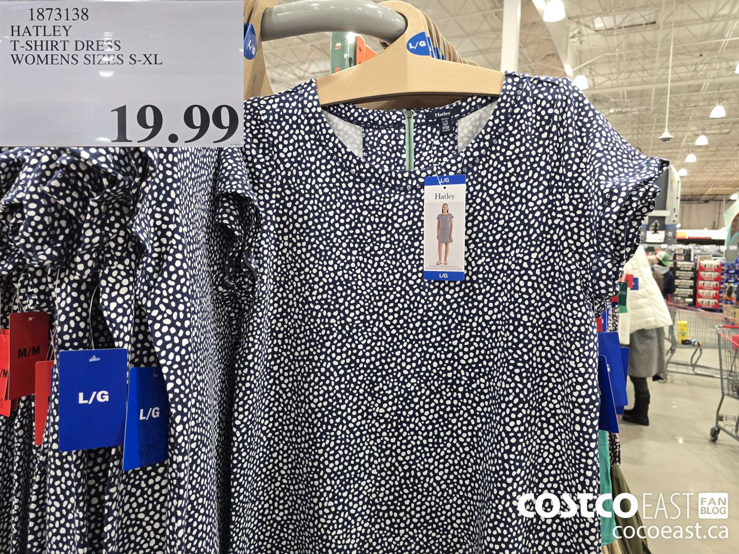 1373138 HATLEY T-SHIRT DRESS WOMENS SIZES S-XL $19.99