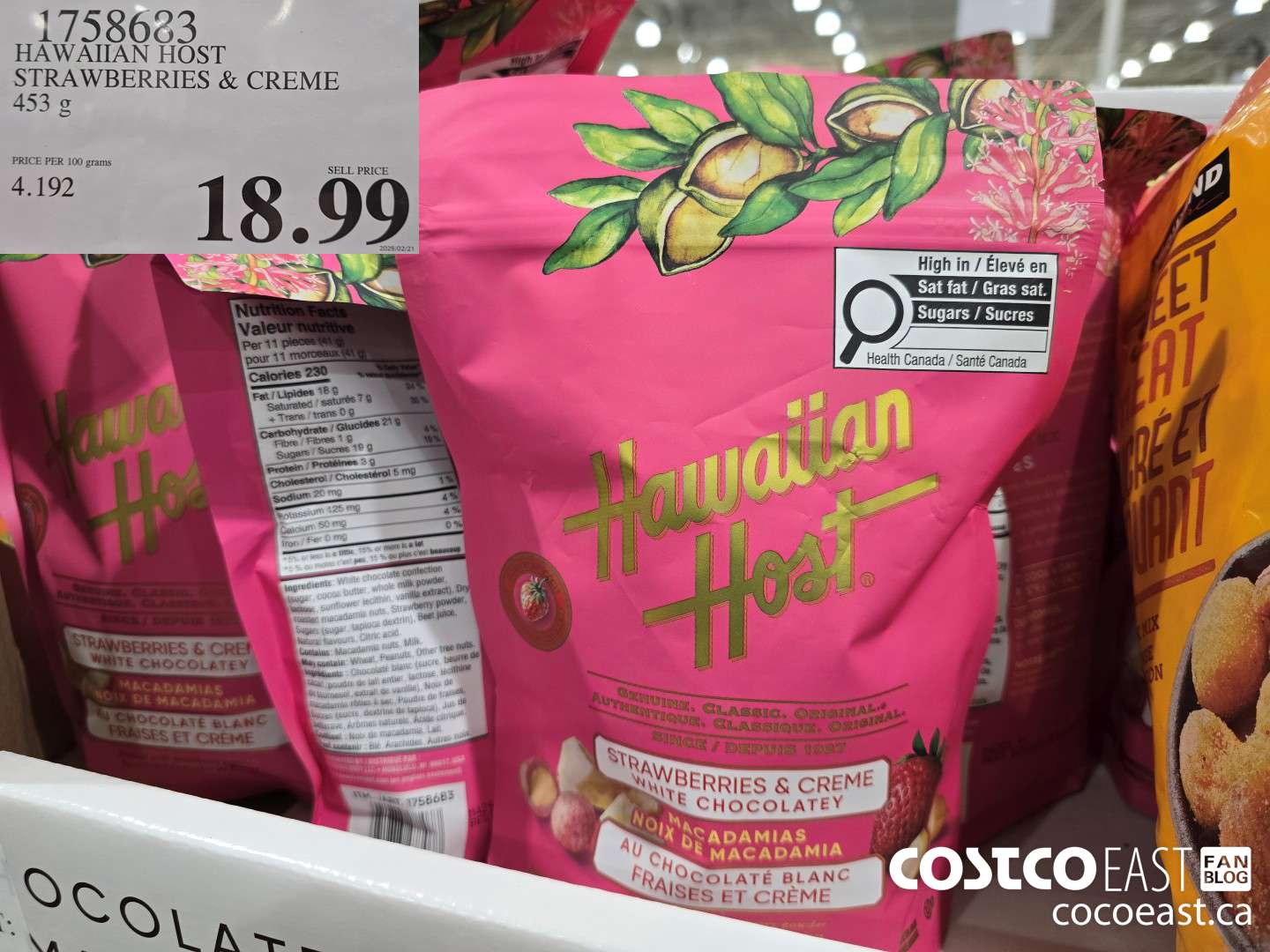 1758683 HAWAIIAN HOST STRAWBERRIES & CREAM 453 g $18.99