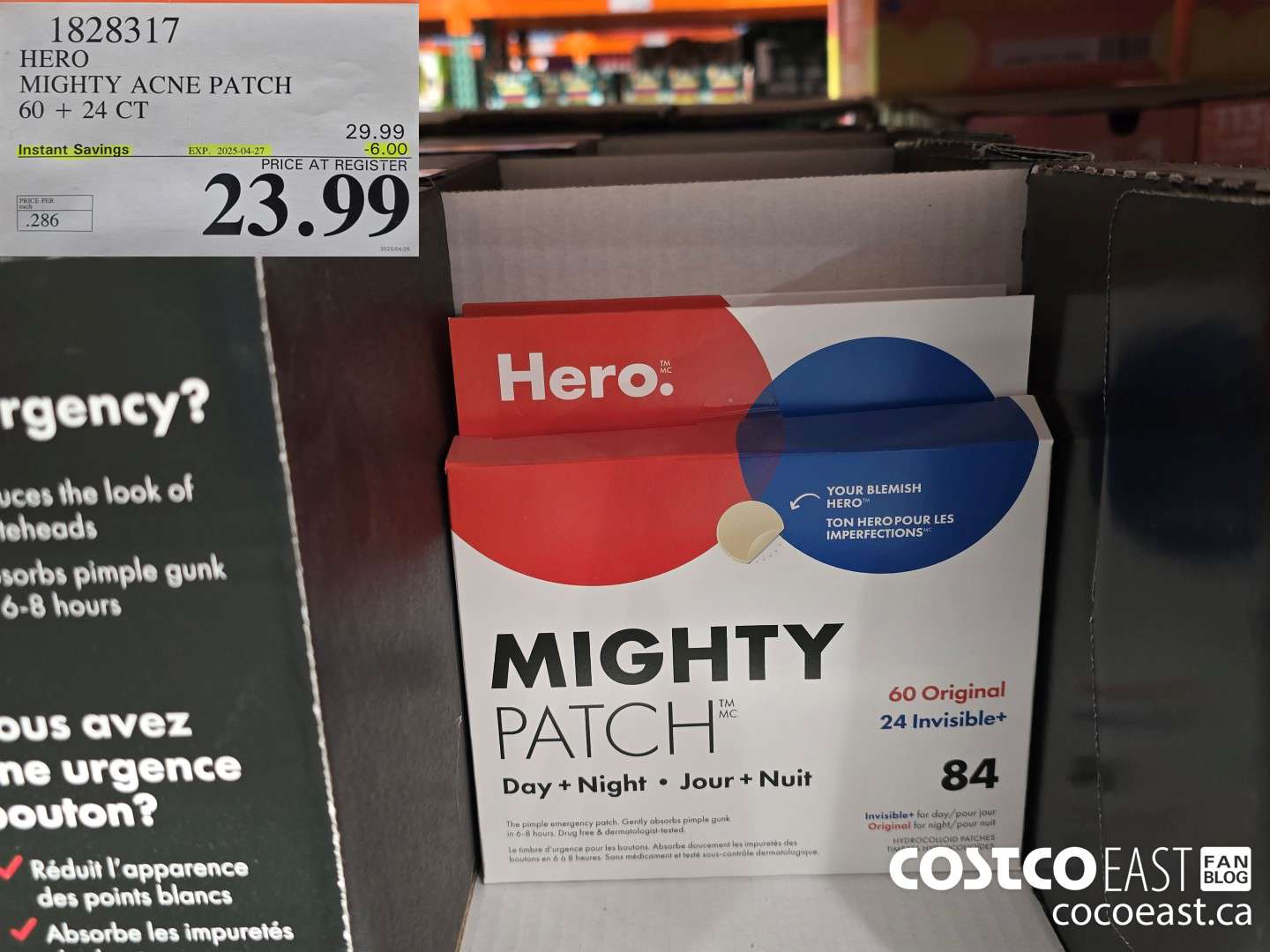 1828317 HERO MIGHTY ACNE PATCH 60 + 24 CT ($6.00 INSTANT SAVINGS EXPIRES ON 2025-04-27) $23.99
