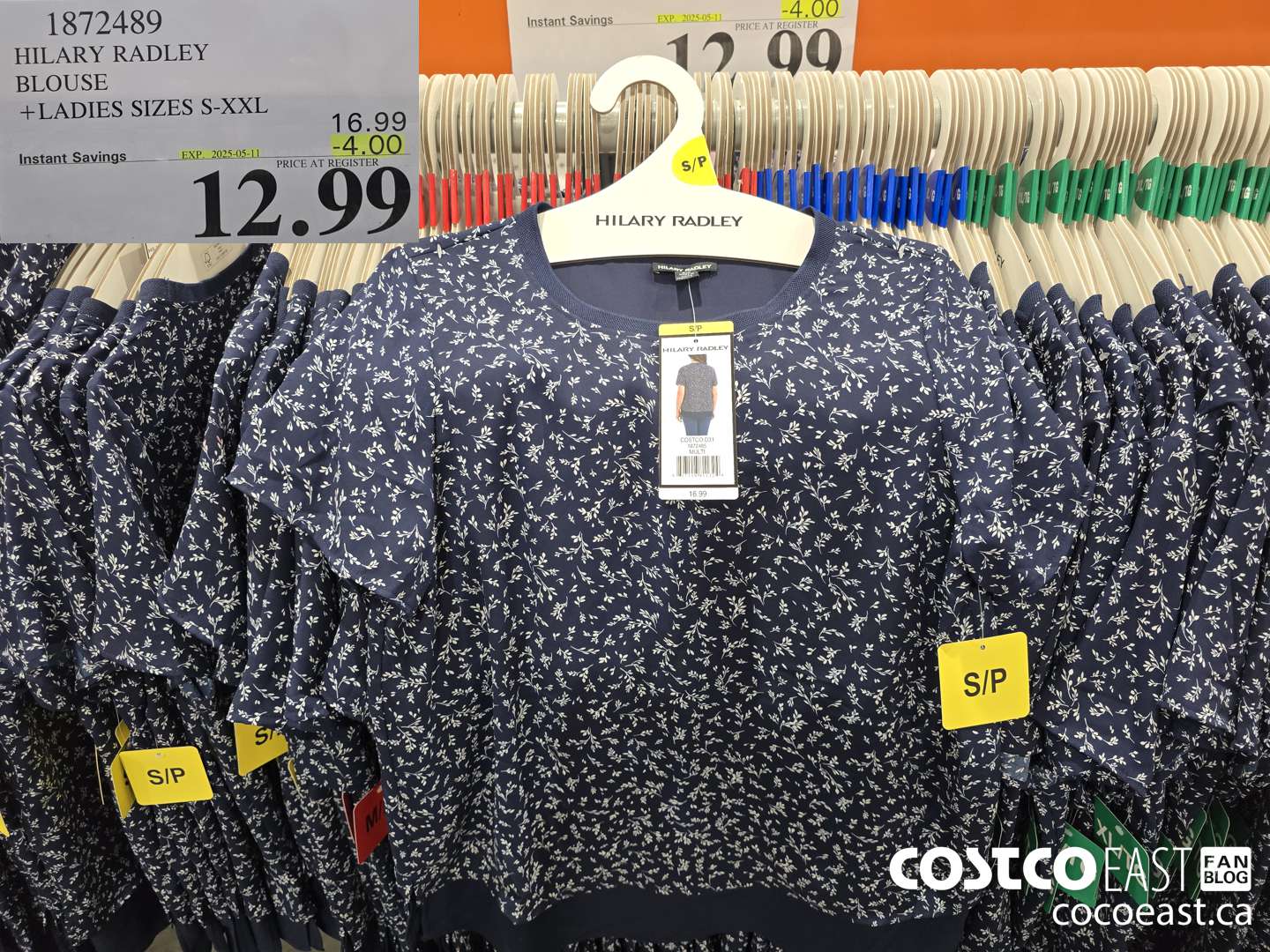 1872489 HILARY RADLEY BLOUSE + LADIES SIZES S-XXL ($4.00 INSTANT SAVINGS EXPIRES ON 2025-05-11) $12.99