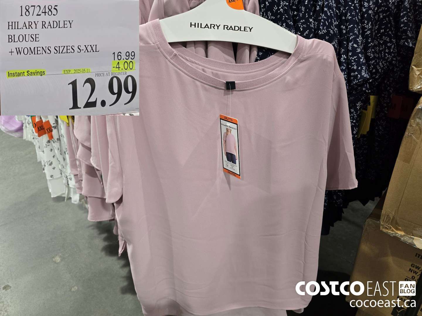 1872487 HILARY RADLEY BLOUSE + WOMENS SIZES S-XXL ($4.00 INSTANT SAVINGS EXPIRES ON 2025-05-11) $12.99