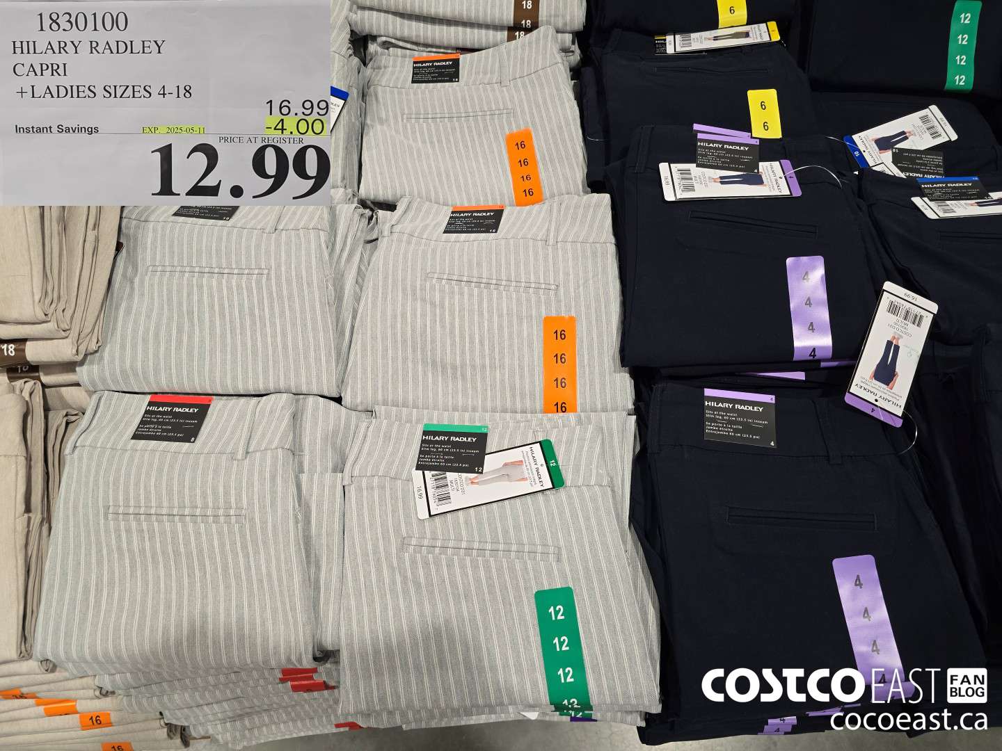 1830100 HILARY RADLEY CAPRI +LADIES SIZES 4-18 ($4.00 INSTANT SAVINGS EXPIRES ON 2025-05-11) $12.99