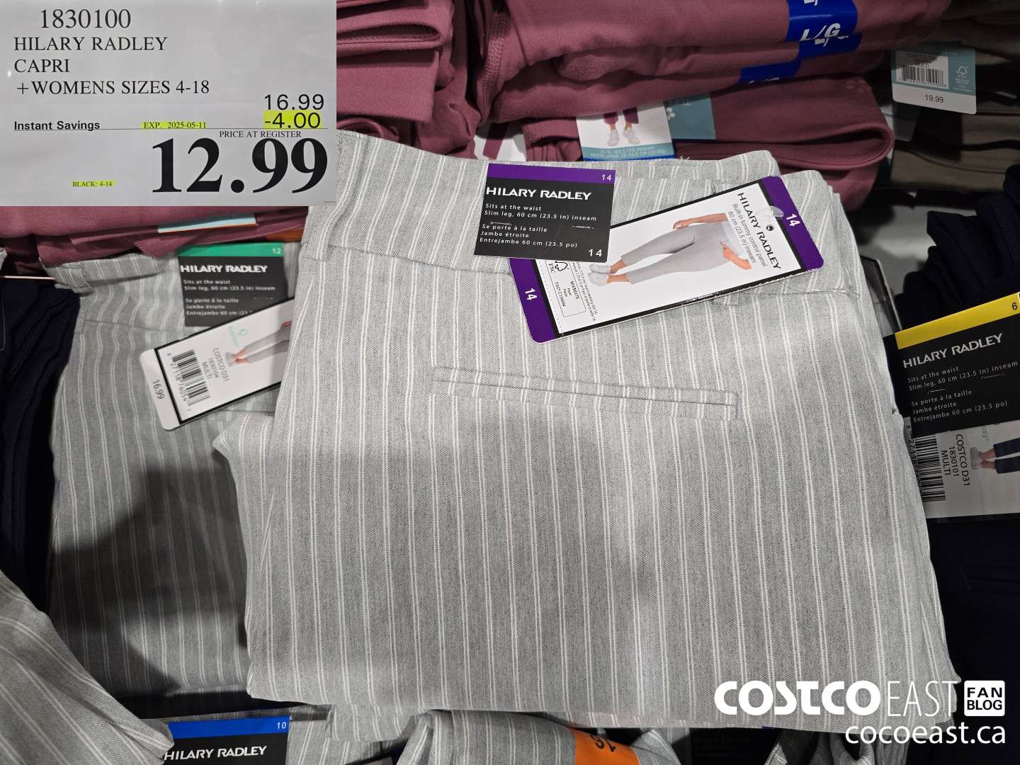 1830100 HILARY RADLEY CAPRI +LADIES SIZES 4-18 ($4.00 INSTANT SAVINGS EXPIRES ON 2025-05-11) $12.99