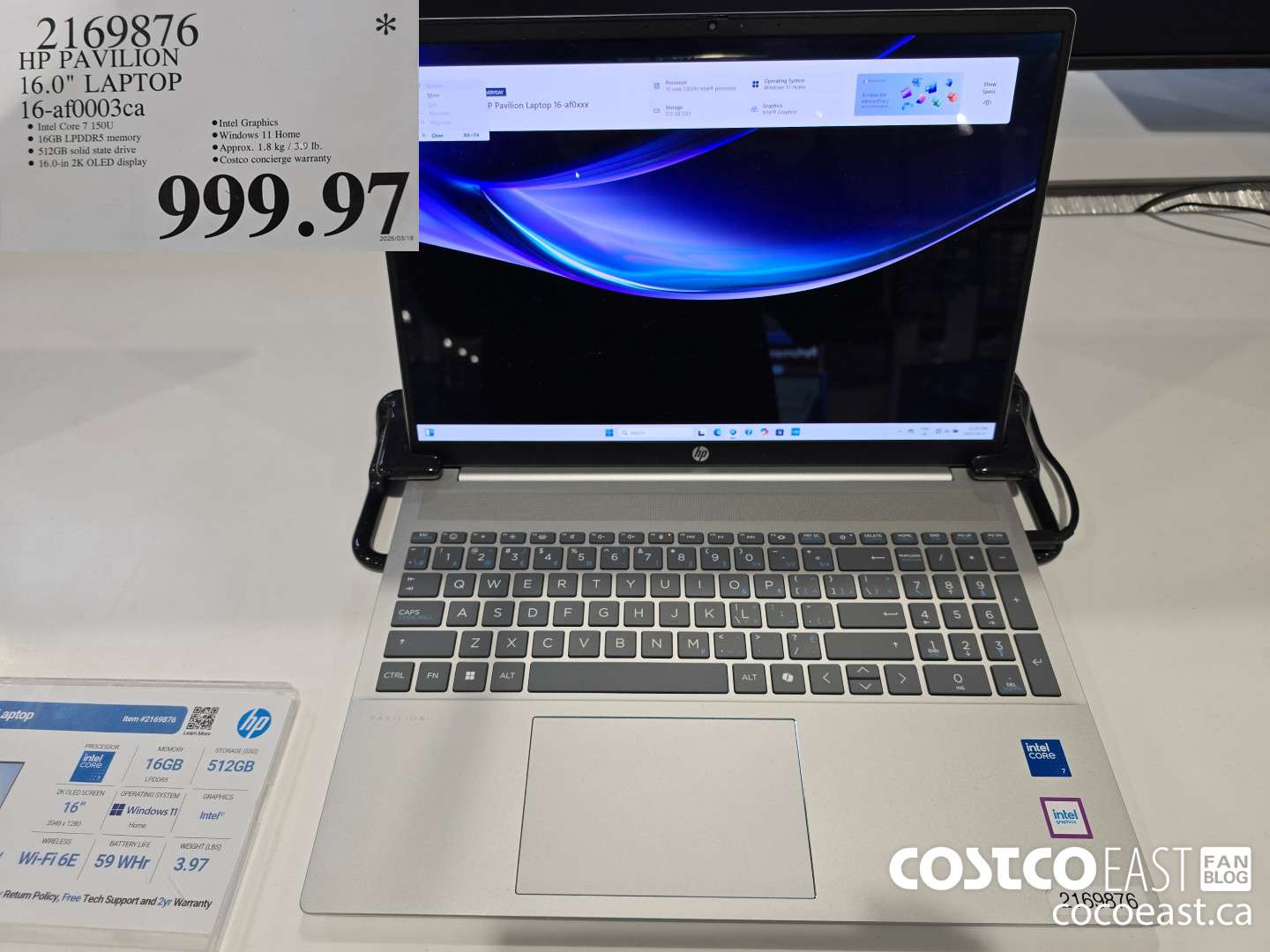 2169876 HP PAVILION 16.0