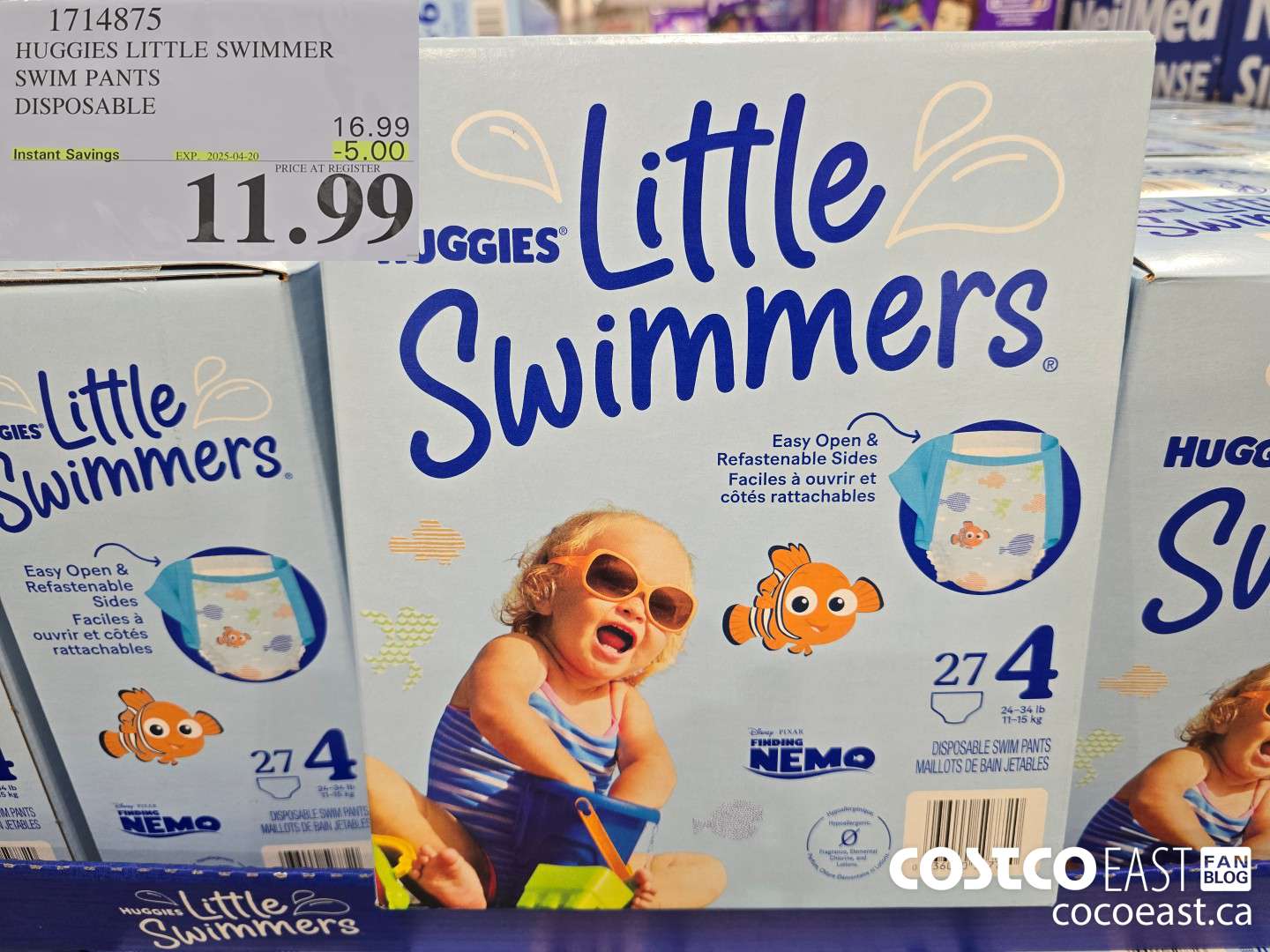 1714875 HUGGIES LITTLE SWIMMER SWIM PANTS DISPOSABLE ($5.00 INSTANT SAVINGS EXPIRES ON 2024-04-20) $11.99
