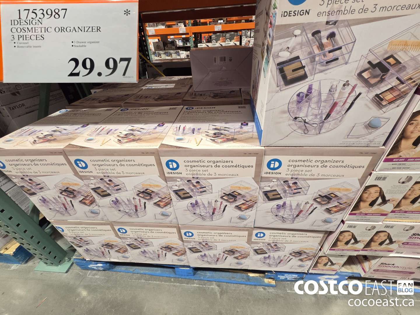 1753987 IDESIGN COSMETIC ORGANIZER 3 PIECES $29.97