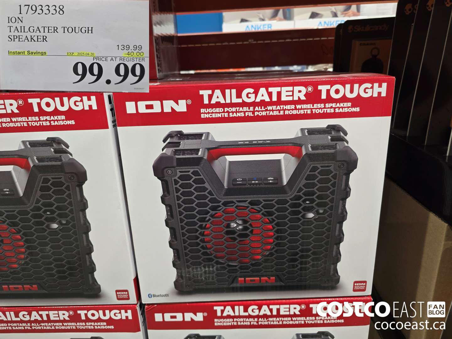 1793338 ION TAILGATER TOUGH SPEAKER ($40.00 INSTANT SAVINGS EXPIRES ON 2025-04-20) $99.99