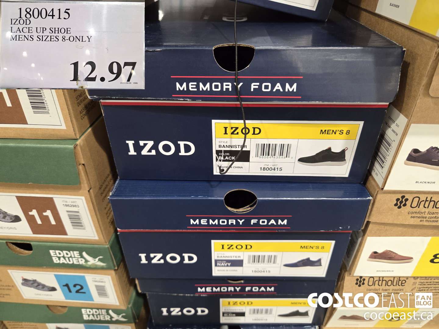 1800415 IZOD LACE UP SHOE MENS SIZES 8-13 $12.97