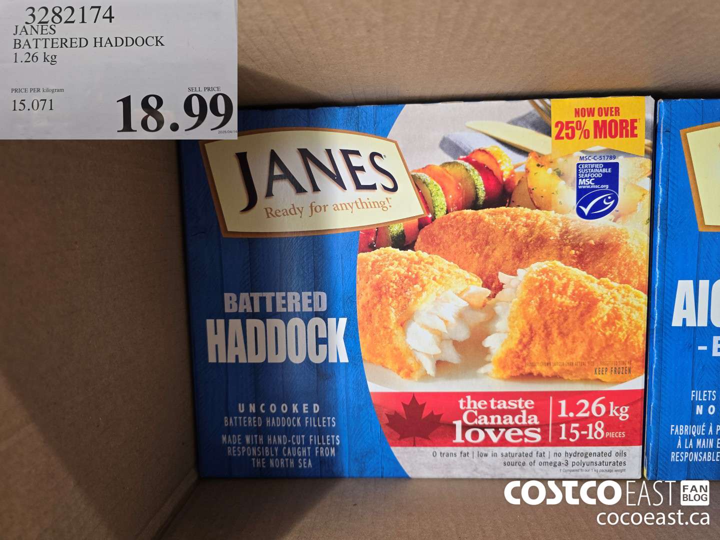 3282174 JANES BATTERED HADDOCK 1.26 kg $18.99