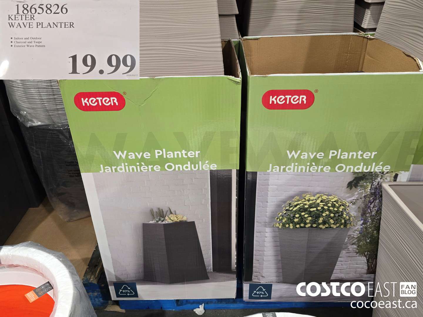 1865826 KETER WAVE PLANTER $19.99