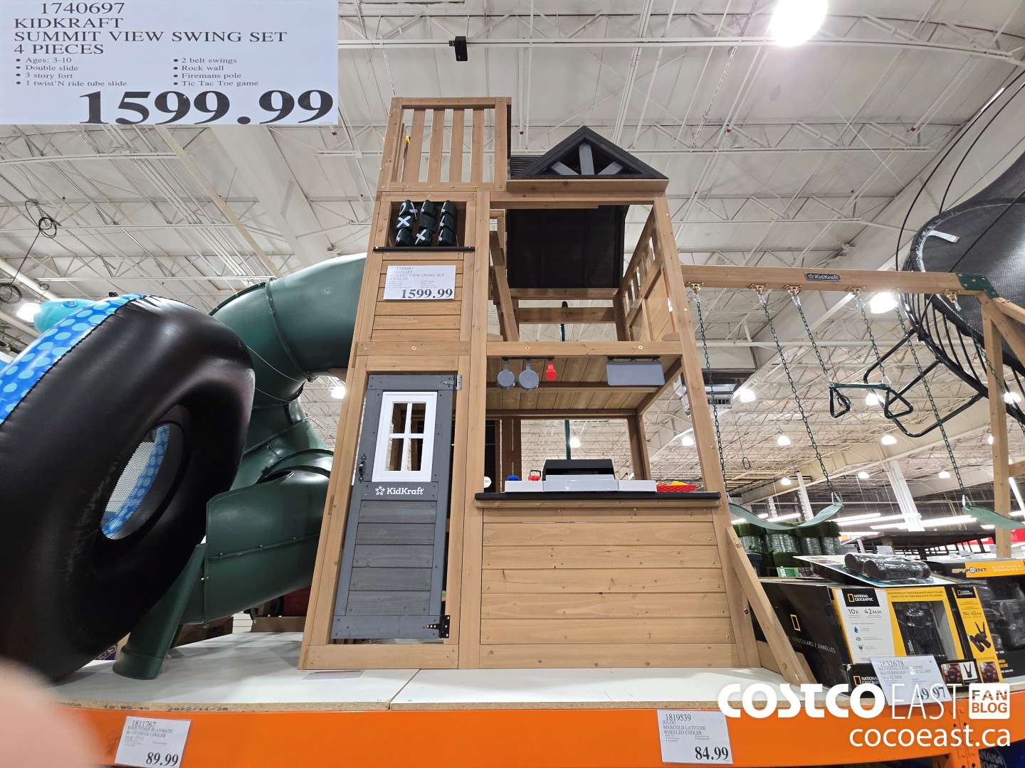 1740697 KIDKRAFT SUMMIT VIEW SWING SET 4 PIECES $1599.99