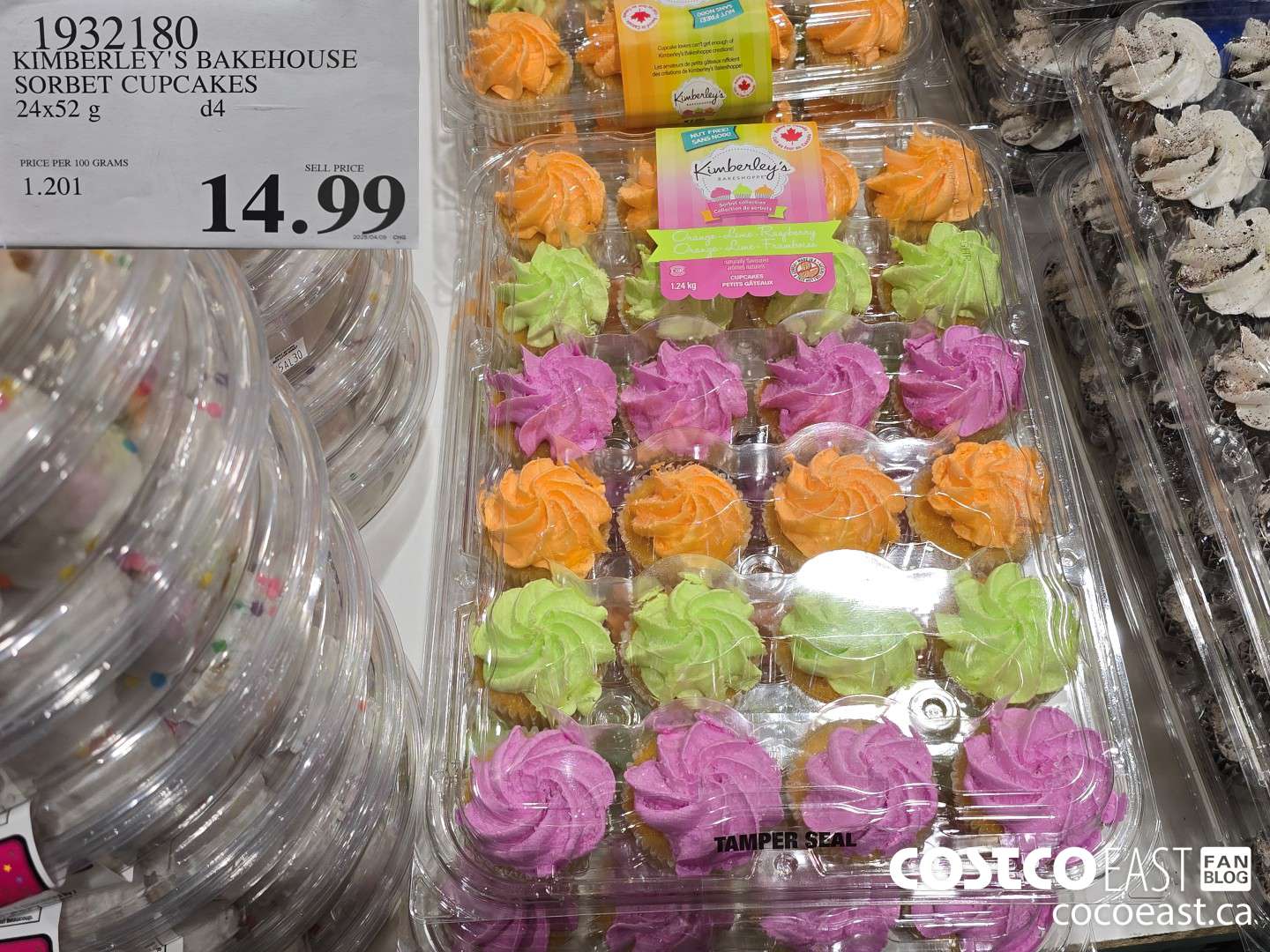 1932180 KIMBERLEY'S BAKEHOUSE SORBET CUPCAKES 24x52 G $14.99