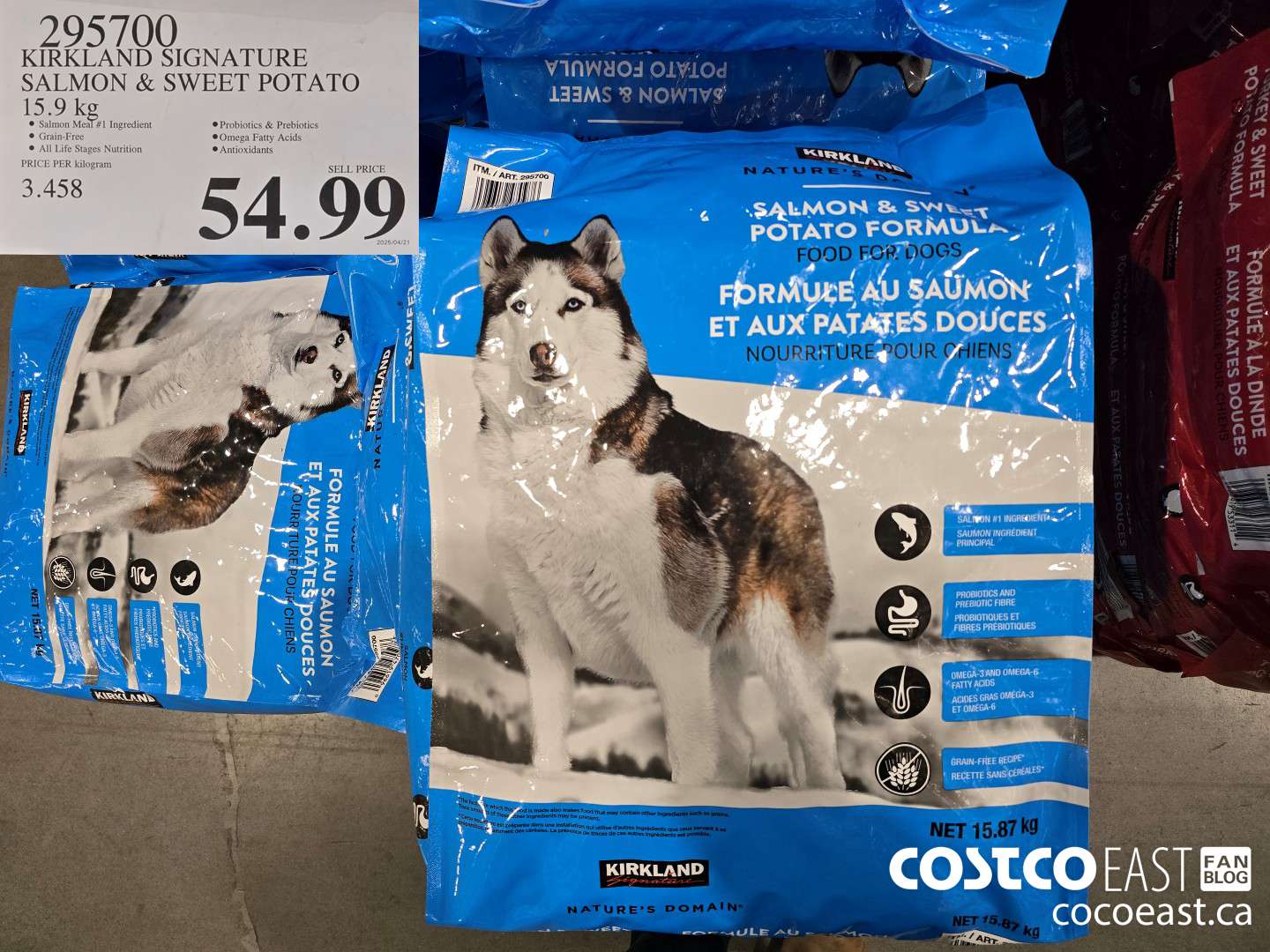 295700 KIRKLAND SIGNATURE SALMON & SWEET POTATO 15.9 KG $54.99