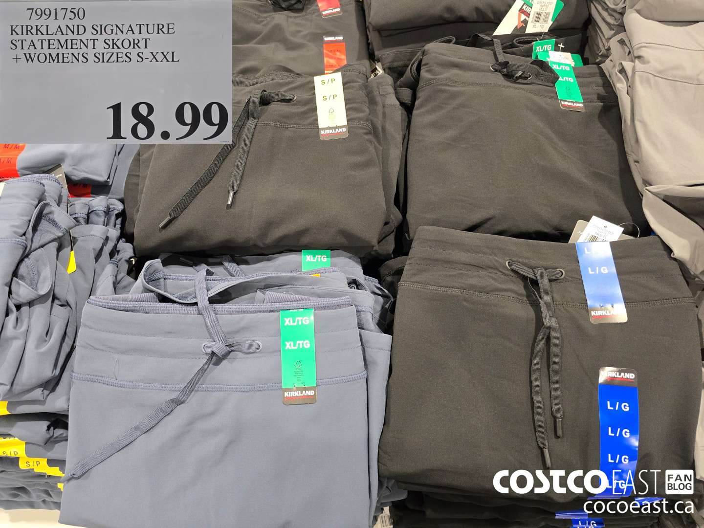 7991750 KIRKLAND SIGNATURE STATEMENT SKORT +WOMENS SIZES S-XXL $18.99