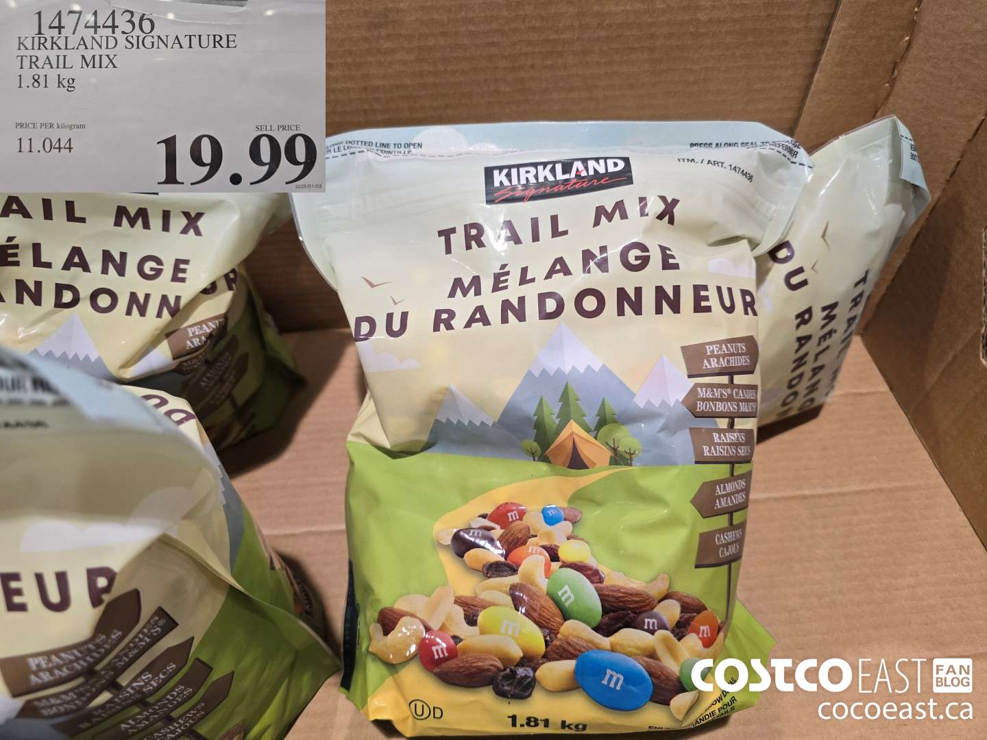 1474436 KIRKLAND SIGNATURE TRAIL MIX 1.81 kg $19.99