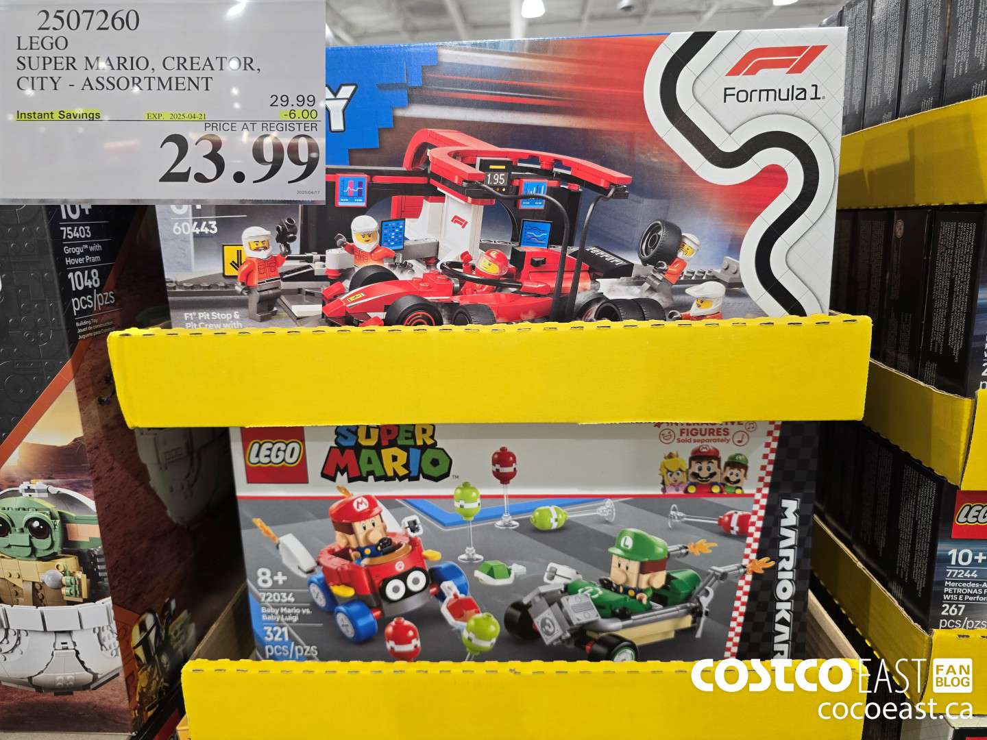 2507260 LEGO SUPER MARIO, CREATOR, CITY - ASSORTMENT ($6.00 INSTANT SAVINGS EXPIRES ON 2025-04-21) $23.99