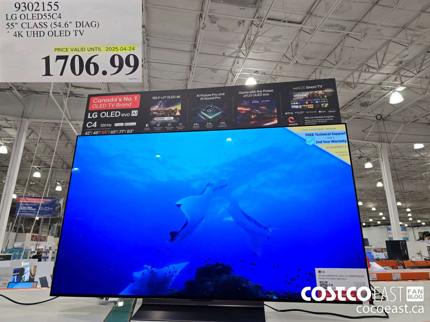 9302155 LG OLED55C4 55