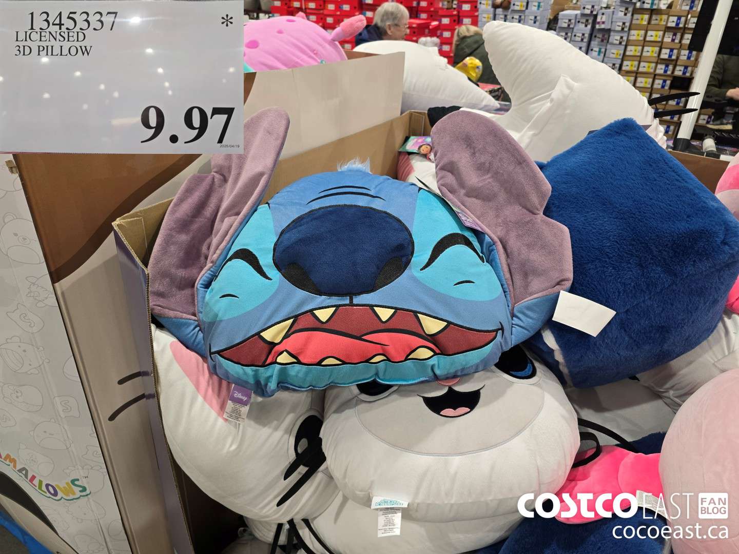 1345337 LICENSED 3D PILLOW $9.97