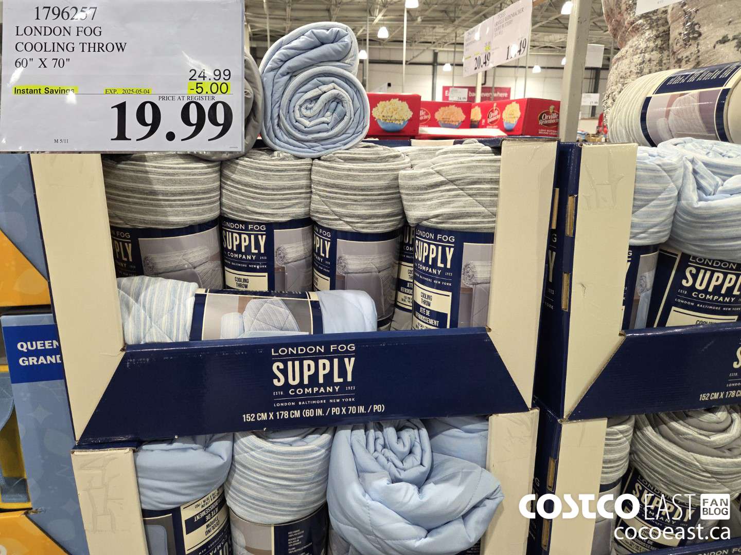 1796257 LONDON FOG COOLING THROW 60