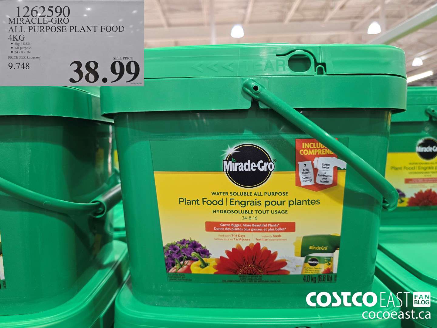 1265290 MIRACLE-GRO ALL PURPOSE PLANT FOO4KG $38.99