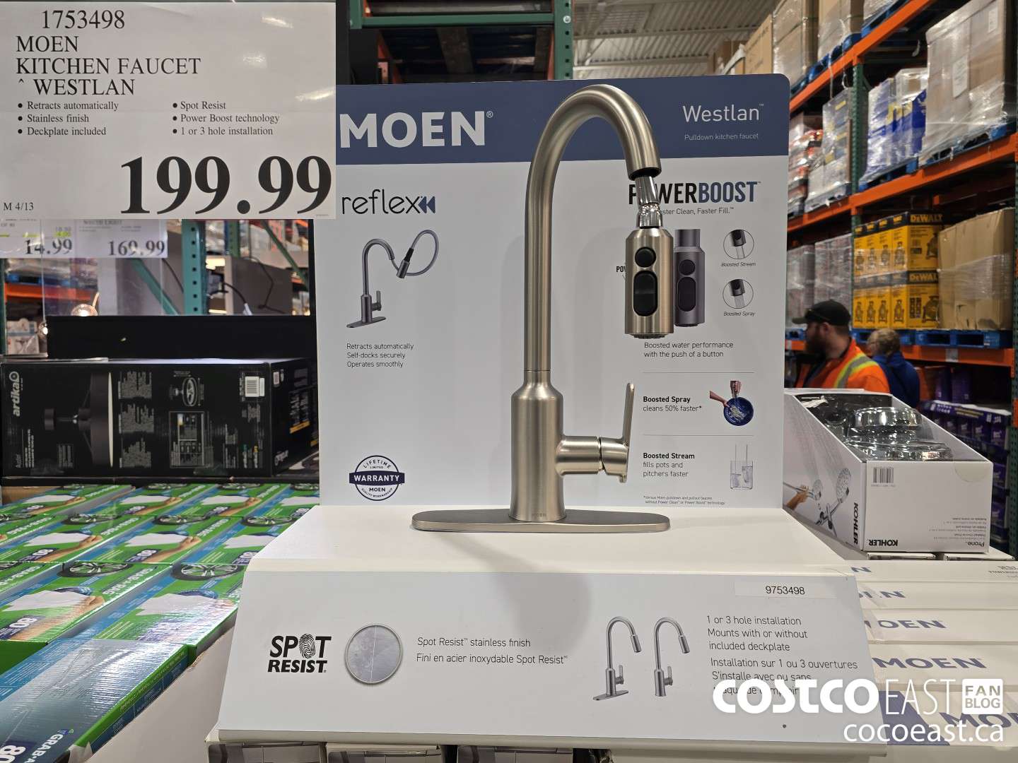 1753498 MOEN KITCHEN FAUCET * WESTLAN $199.99