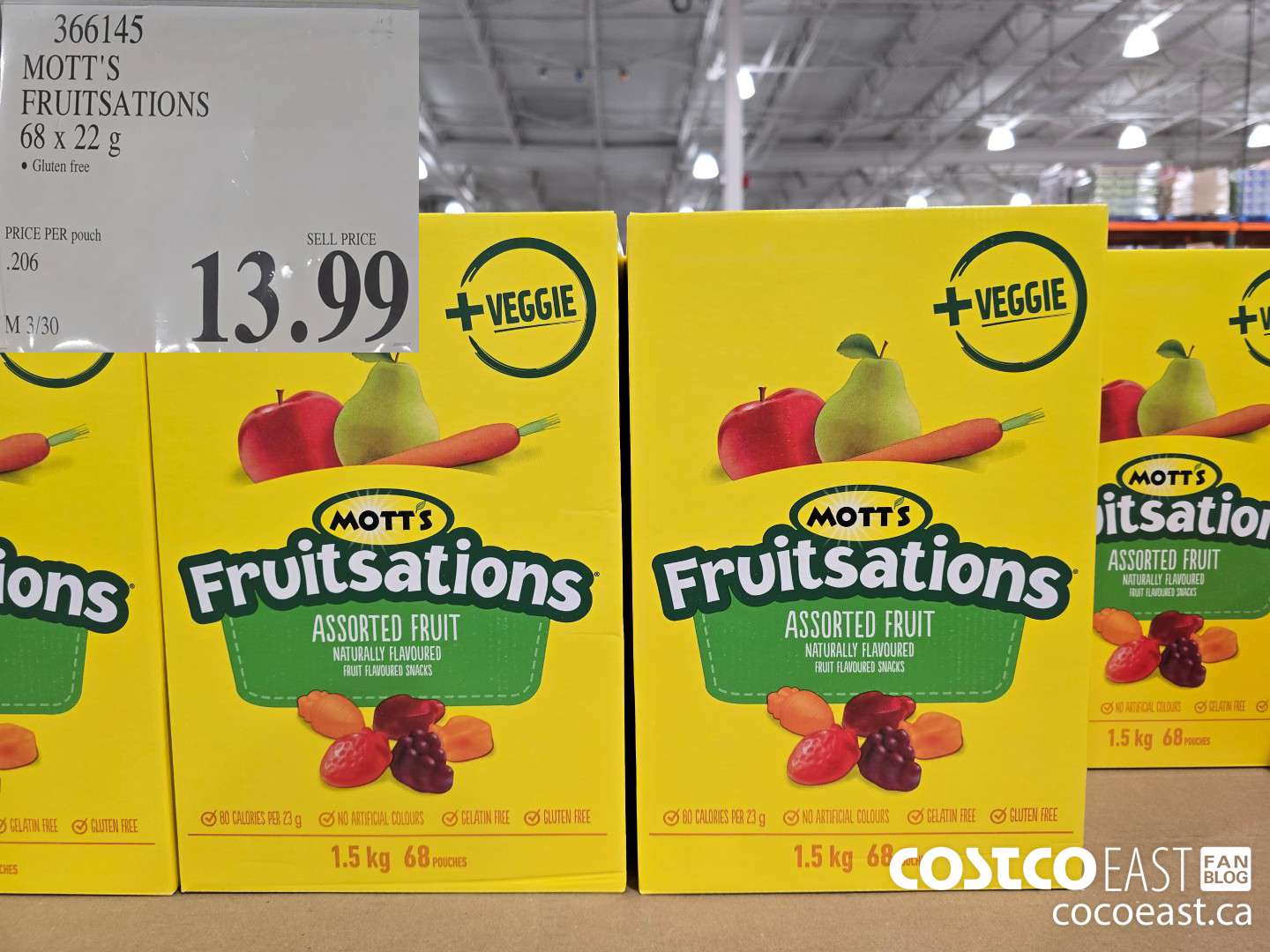 366145 MOTT'S FRUITSATIONS 68 x 22 G $13.99