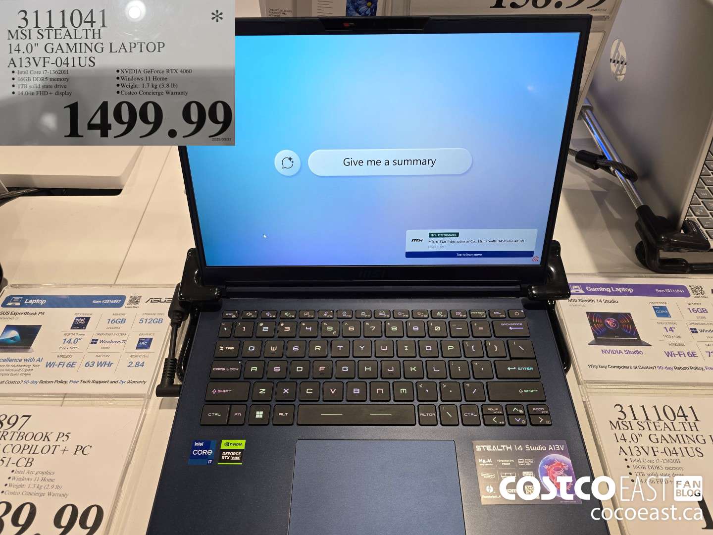 3111041 MSI STEALTH 14.0