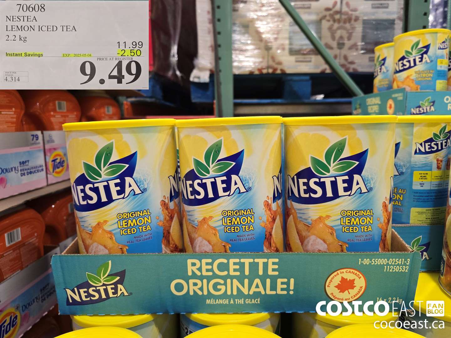 70608 NESTEA LEMON ICED TEA 2.2 KG ($2.50 INSTANT SAVINGS EXPIRES ON 2025-05-04) $9.49