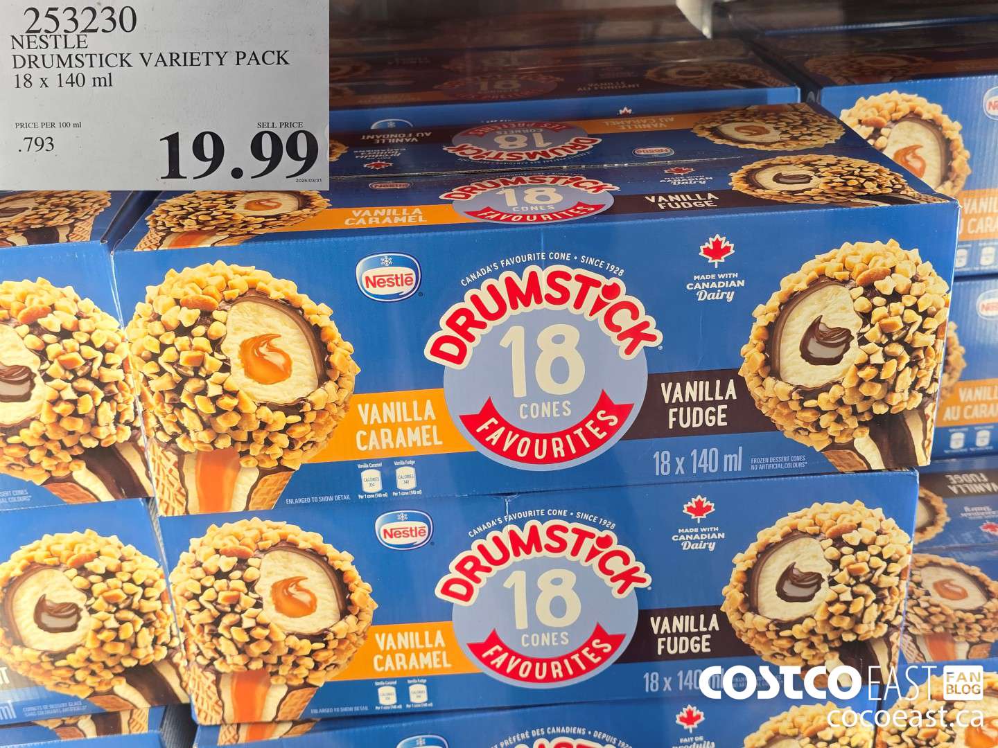 253230 NESTLE DRUMSTICK VARIETY PACK 18 X 140 ML $19.99