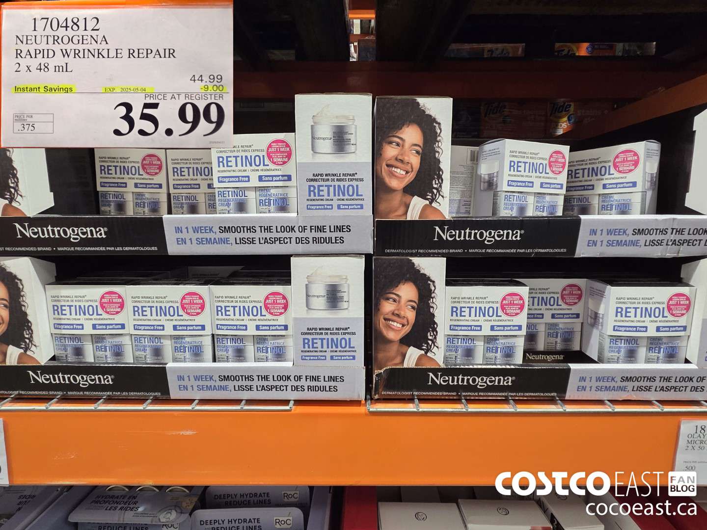 1704812 NEUTROGENA RAPID WRINKLE REPAIR 2 x 48 mL ($9.00 INSTANT SAVINGS EXPIRES ON 2025-05-04) $35.99