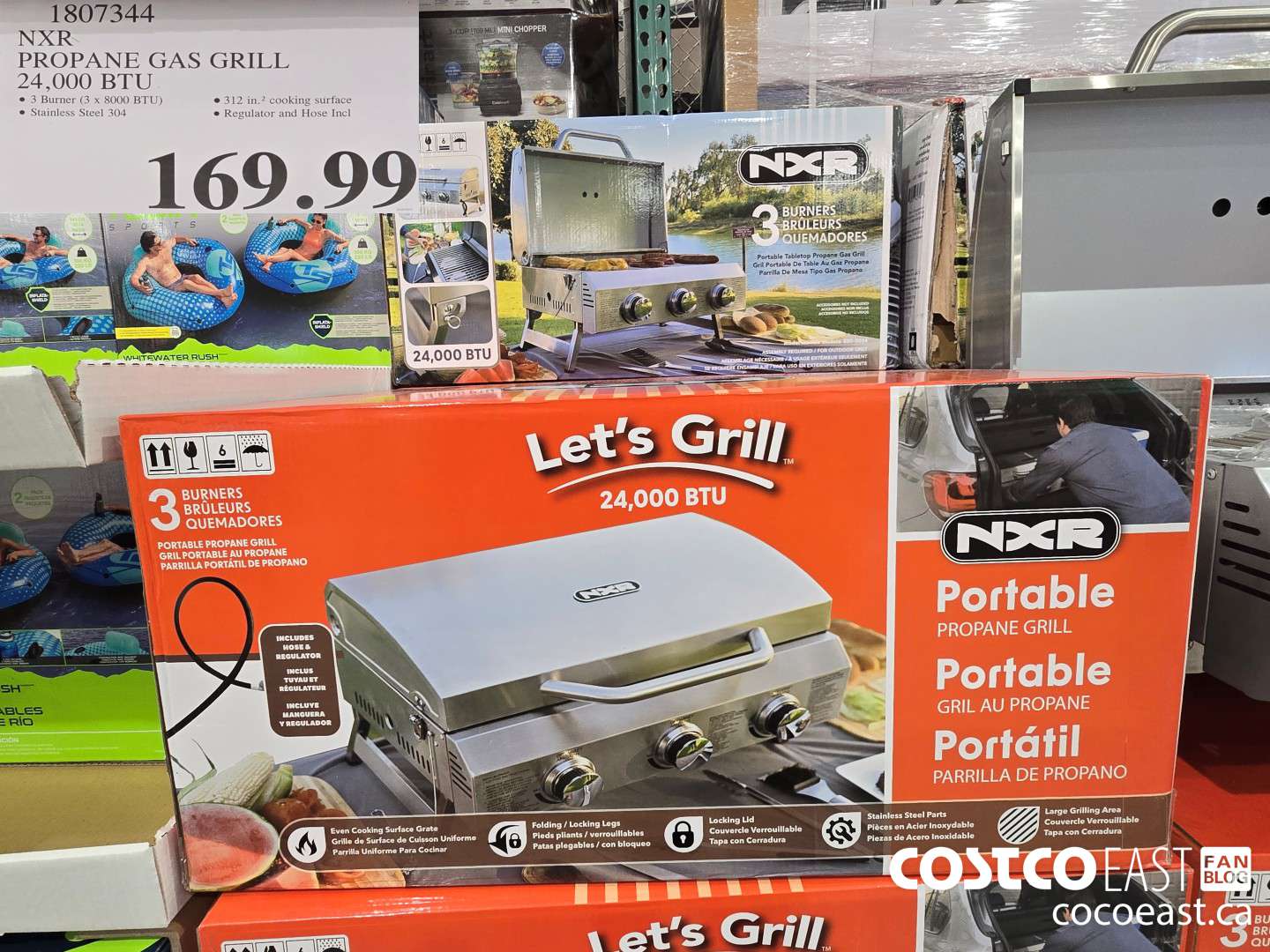1807344 NXR PROPANE GAS GRILL 24,000 BTU. $169.99