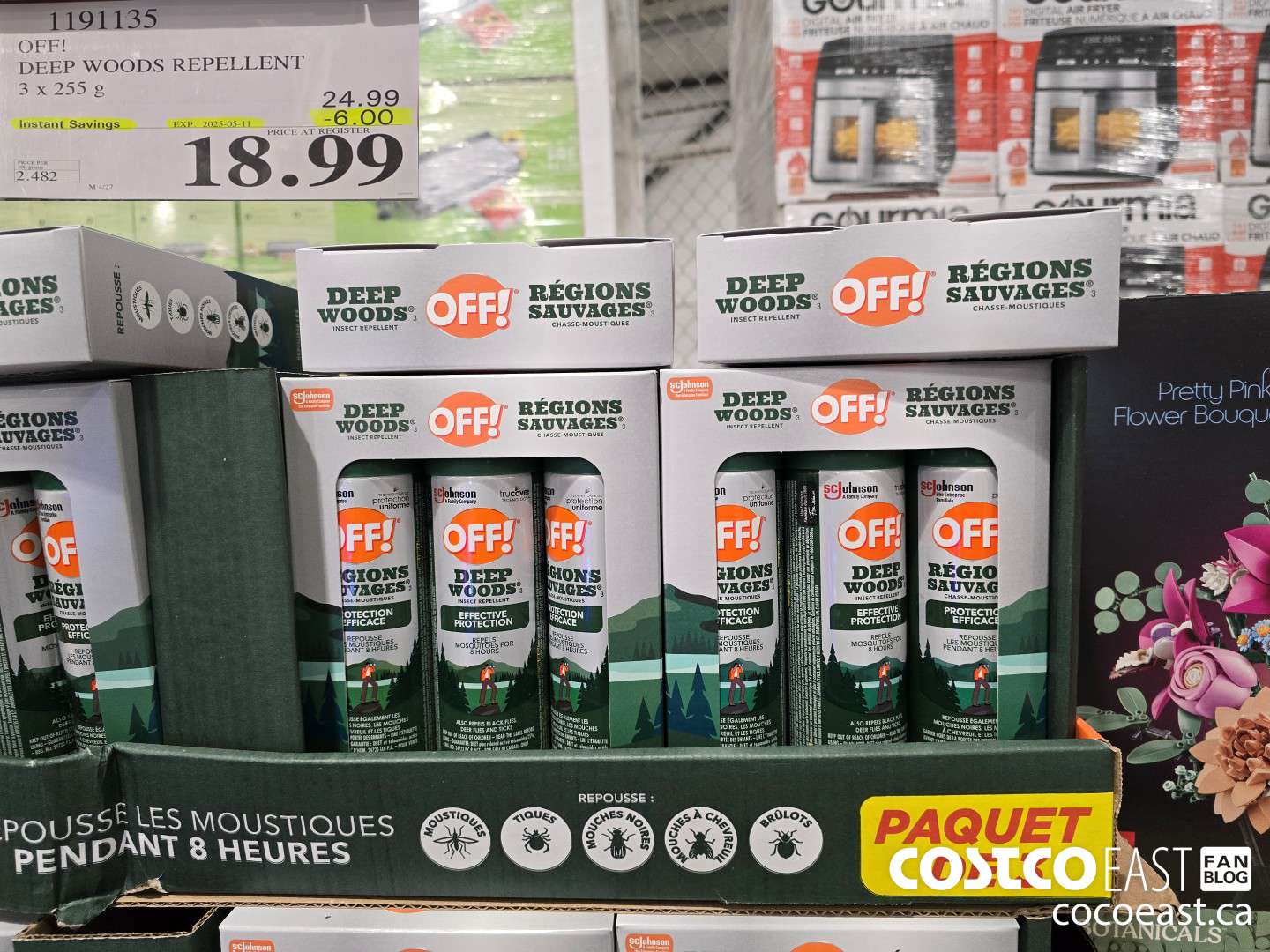 1191135 OFF! DEEP WOODS REPELLENT 3 X 255 G ($6.00 INSTANT SAVINGS EXPIRES ON 2025-05-11) $18.99