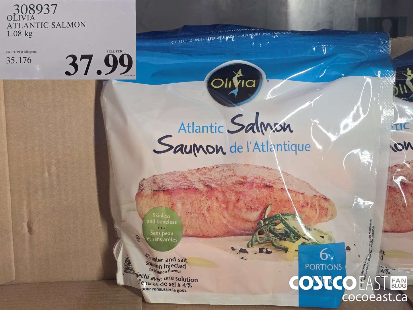 308937 OLIVIA ATLANTIC SALMON 1.08 kg $37.99