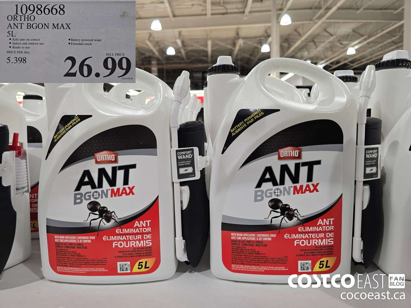 1098668 ORTHO ANT BGON MAX 5L $26.99