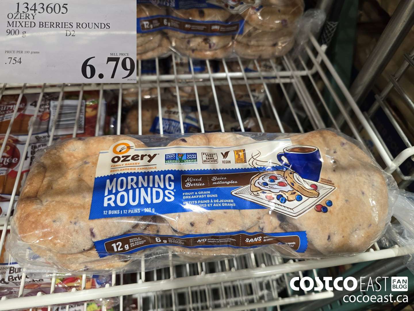 1343605 OZERY MORNING ROUNDS MIXED BERRIES 900 g $6.79