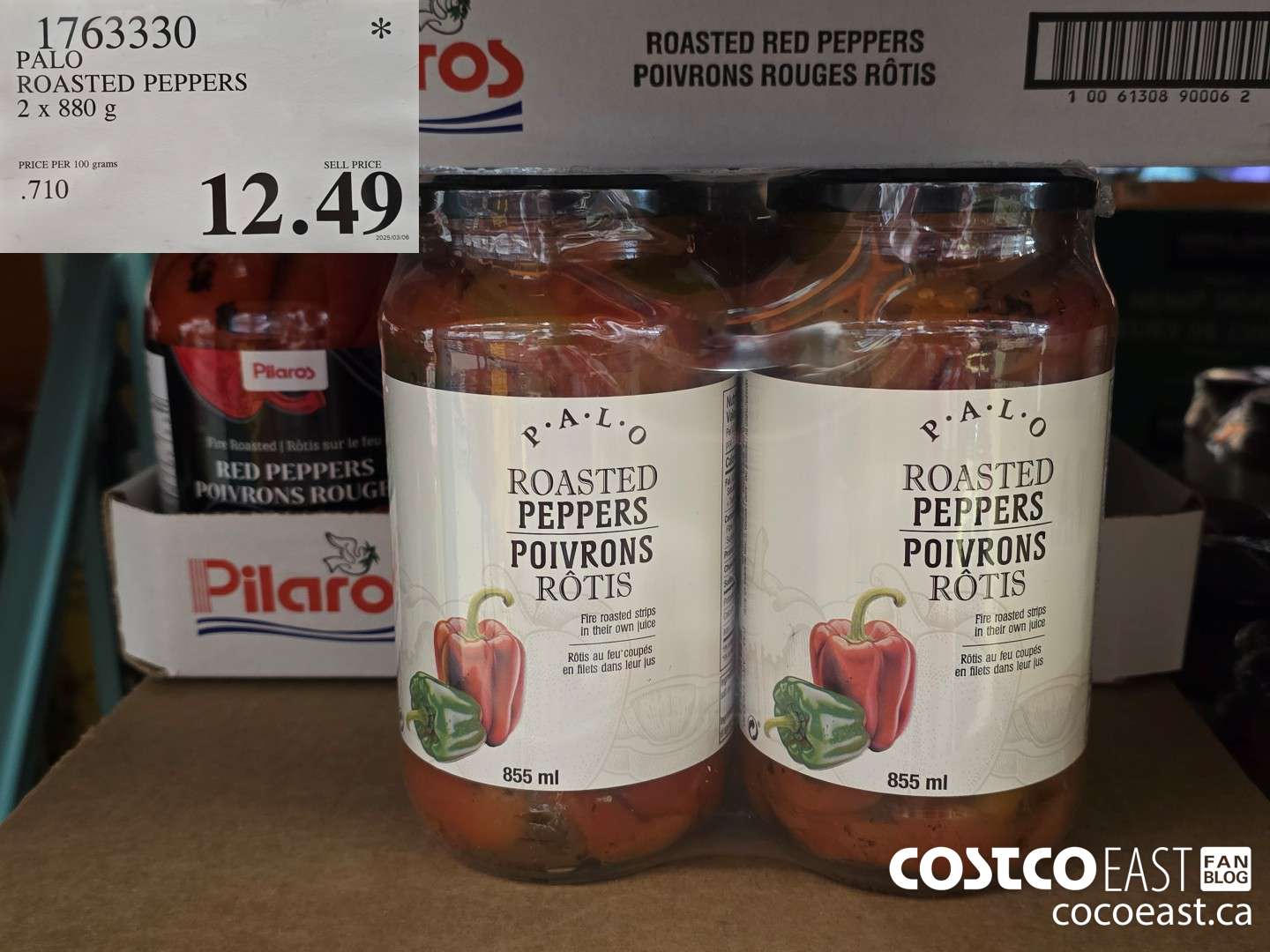 1763330 PALO ROASTED PEPPERS 2 x 880 G $12.49