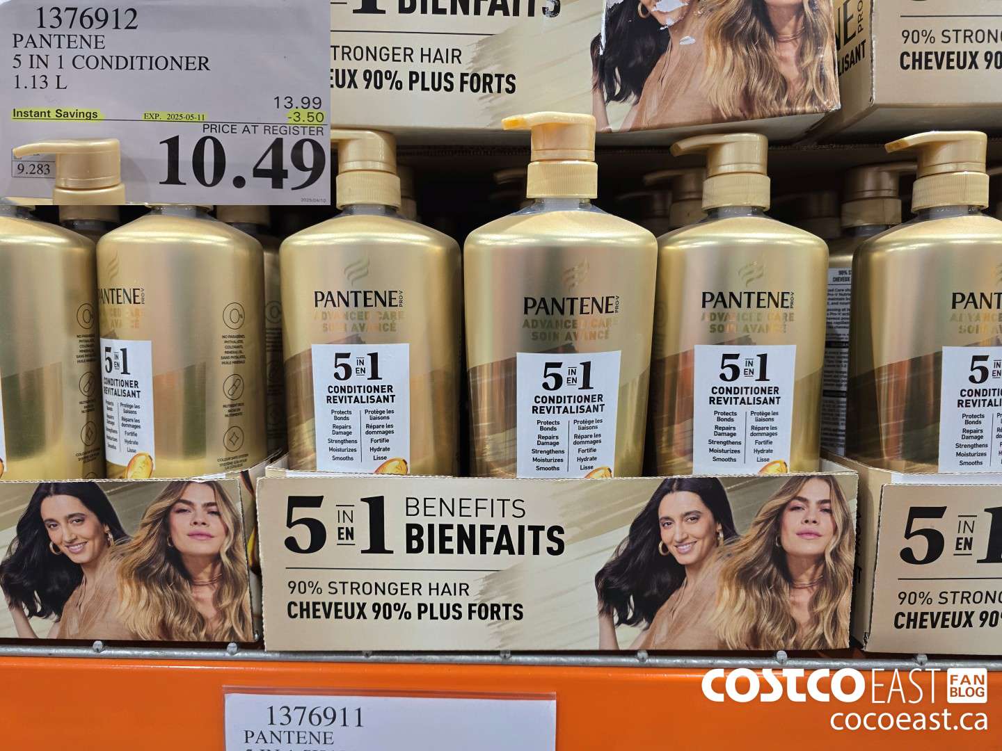 1376912 PANTENE 5 IN 1 CONDITIONER 1.13 L ($3.50 INSTANT SAVINGS EXPIRES ON 2025-05-11) $10.49