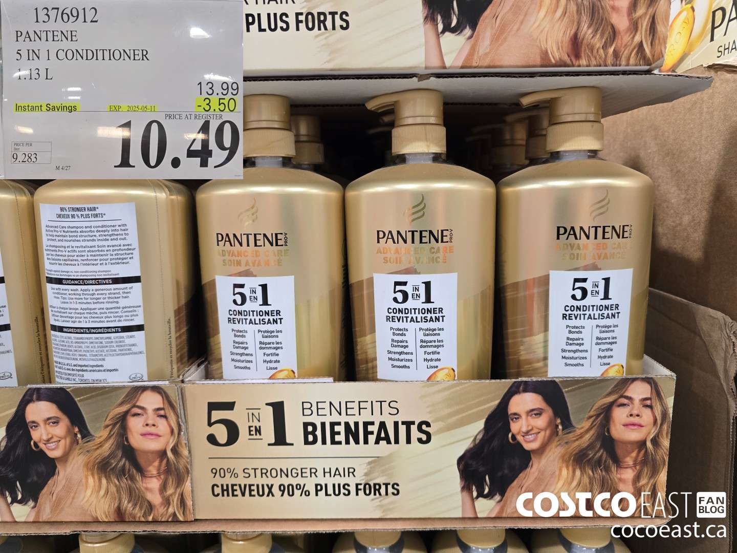 1376912 PANTENE 5 IN 1 CONDITIONER 1.13 L ($3.50 INSTANT SAVINGS EXPIRES ON 2025-05-11) $10.49